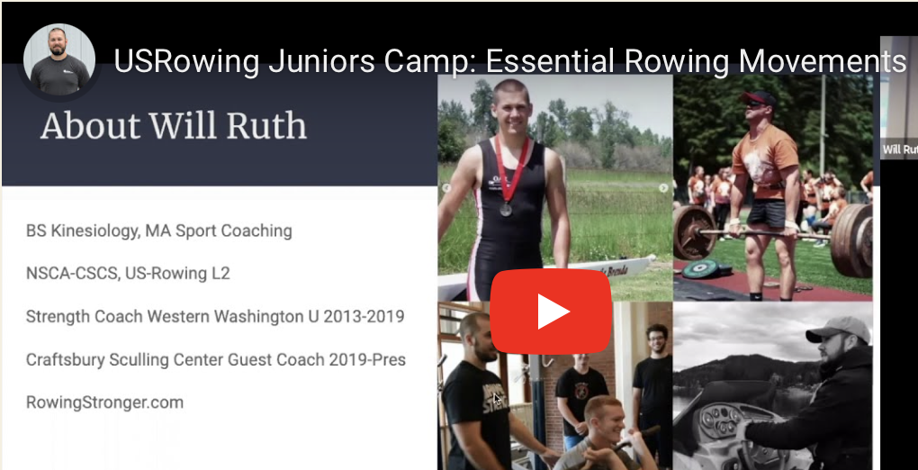 Youtube image of essentials of rowing